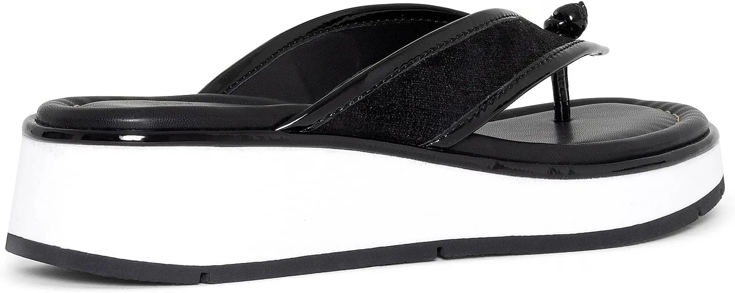 Donald Pliner Women's Klarice Distressed Metallic Wedge Sandal