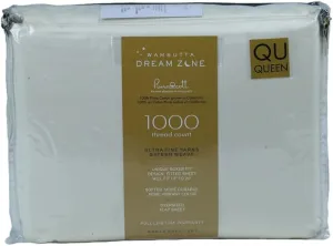 Dream Zone 1000 Thread Count PimaCott Queen Sheet Set in Ivory (Ivory,Queen)