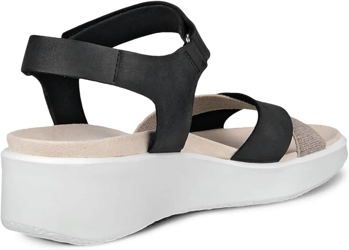 ECCO Women's Flowt Wedge Luxury Crossband Sandal