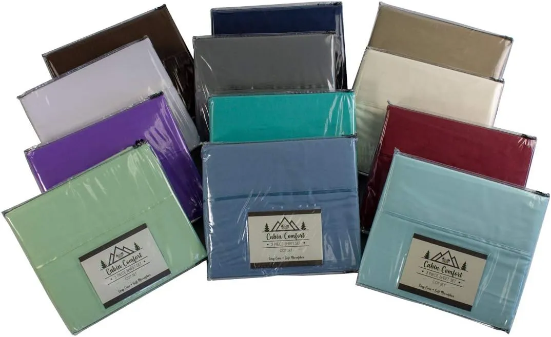 Everything Summer Camp Cabin Comfort - Cot Sheet for Camping and RV Cots - Fits All Cot Size Beds Comfortably -72 x 28 Inches - Super Soft (3 Piece Cot (Fitted, Flat, Pillowcase), Khaki)