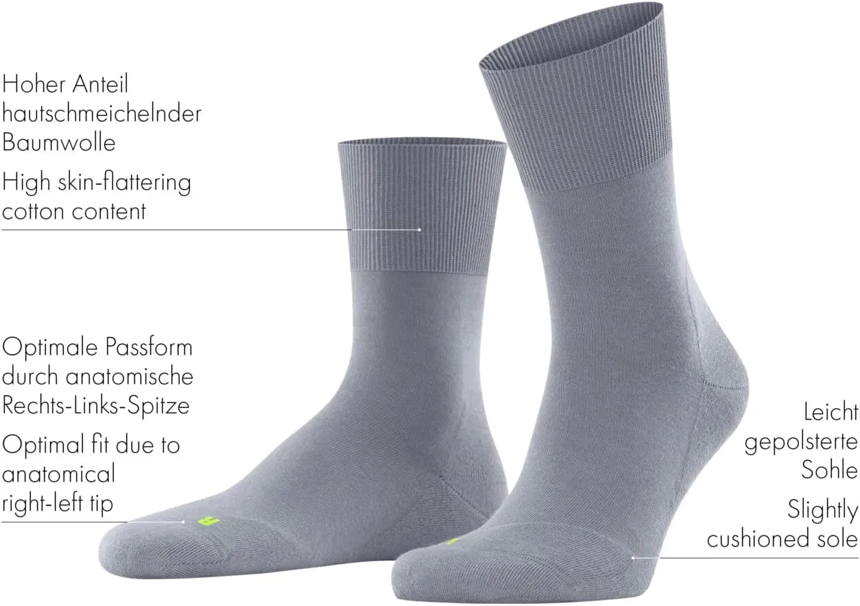 FALKE Unisex Run Socks, Lightweight, Breathable, Skin-Friendly, Cotton, 1 Pair
