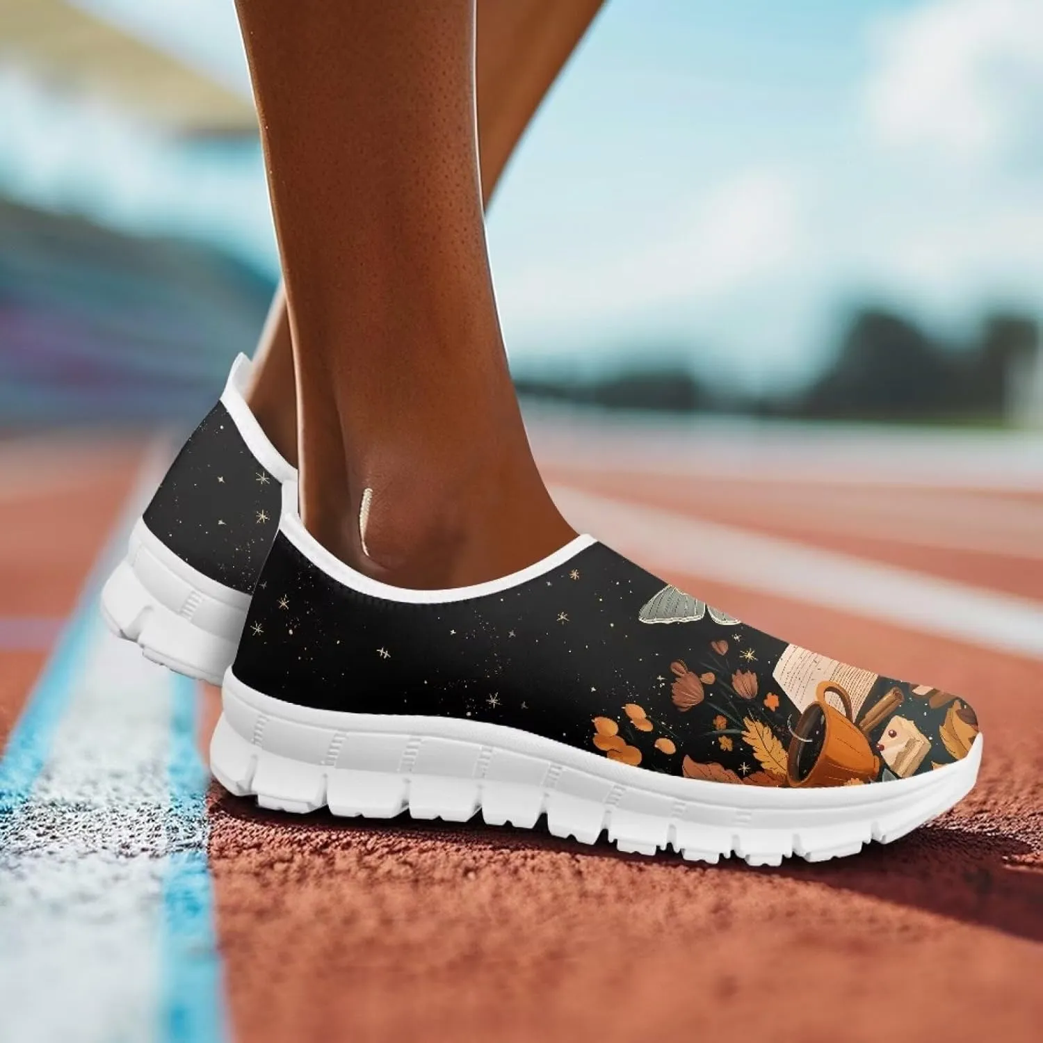 Fashion Slip On Walking Shoes for Women Ladies Casual Tennis Shoes