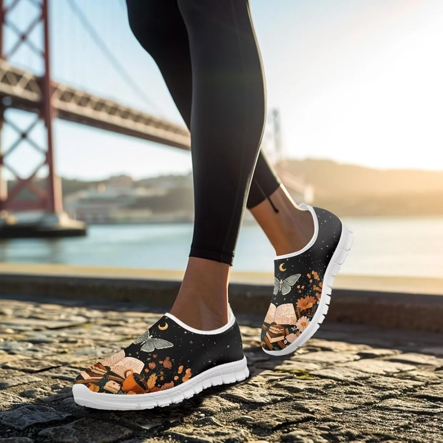 Fashion Slip On Walking Shoes for Women Ladies Casual Tennis Shoes