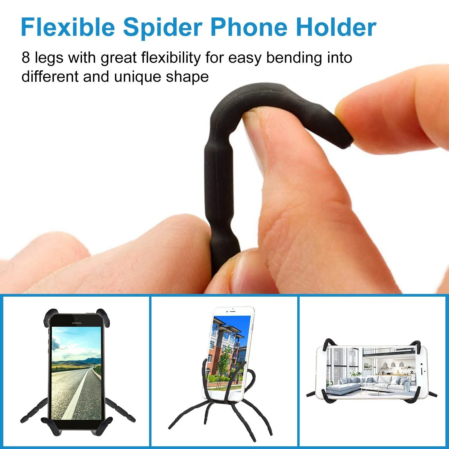 Flexible Spider Phone Stand Remote Cradle