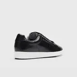 Frankie4 Jackie 111 Black Punched Leather Sneaker