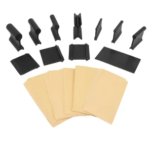 Fulton 21 Profile Contour Sanding Grips, Wood Sanding Detailer for Convex, Concave & Angles, Curved Sanding Tool for Corners, Molding, Models, Arts, Crafts, Auto Body & More (Grips with Sandpaper)