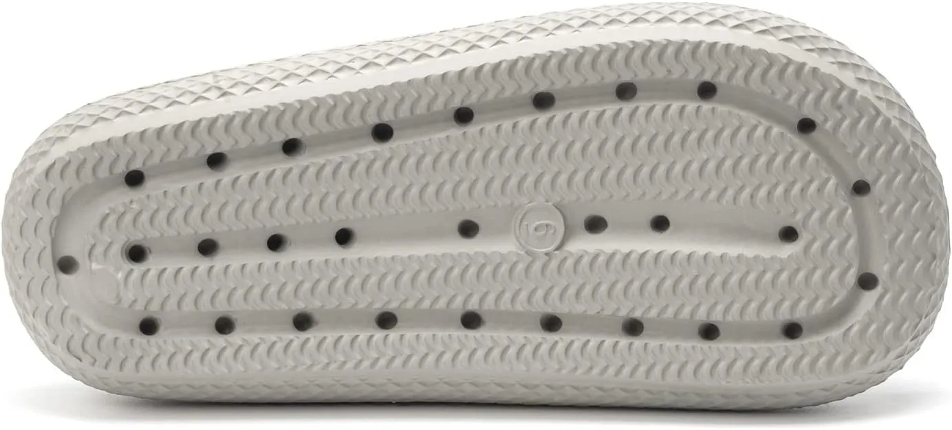 FUNKYMONKEY Slides for Women Quick Drying Non-Slip Bathroom Shower Sandals