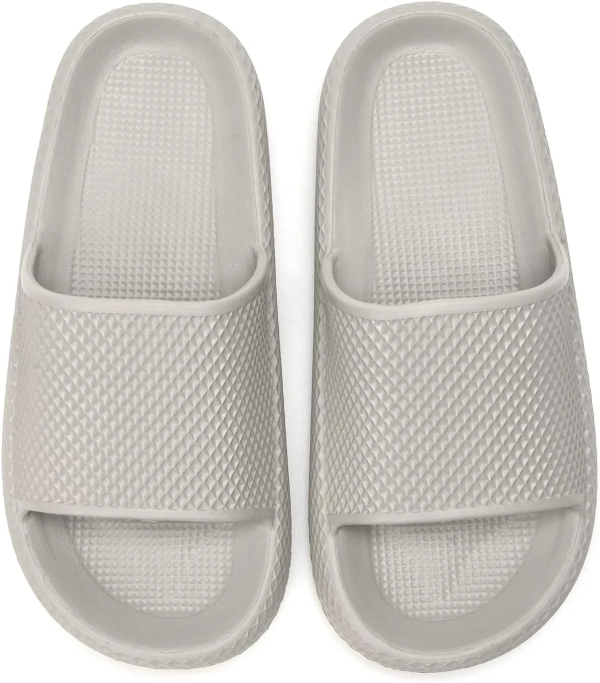 FUNKYMONKEY Slides for Women Quick Drying Non-Slip Bathroom Shower Sandals