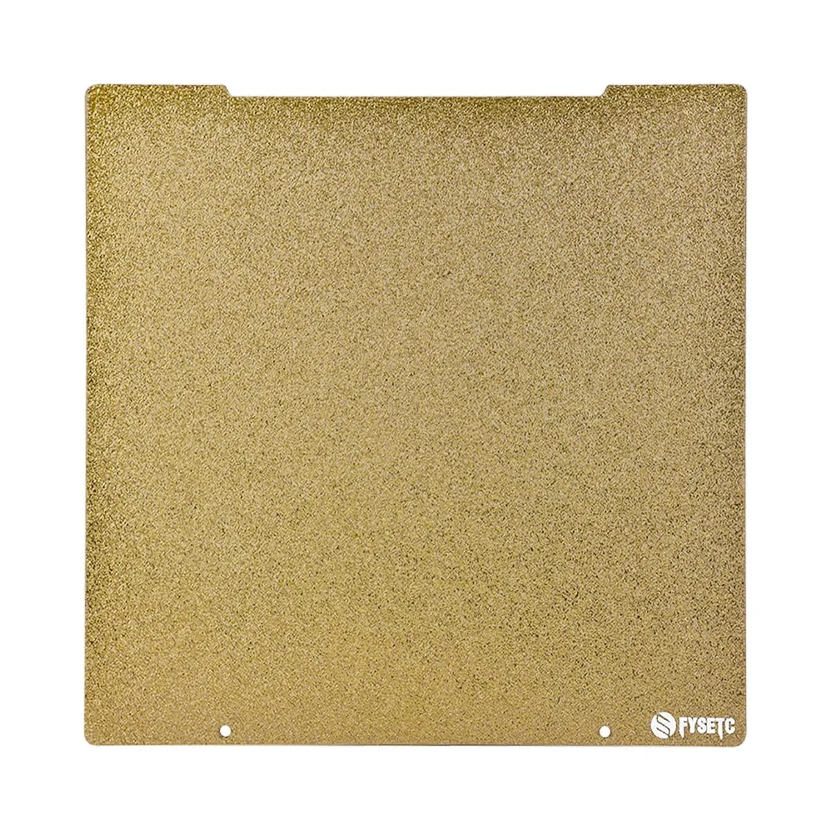 FYSETC Prus I3 MK52 MK3S Build Plate: Gold Textured - Smooth Double Sided 253.8x241mm JanusBPS Spring Steel Sheet Flexible PEI Sheet Heated Bed Platform for MK52 MK2.5 MK3 MK3S Printer