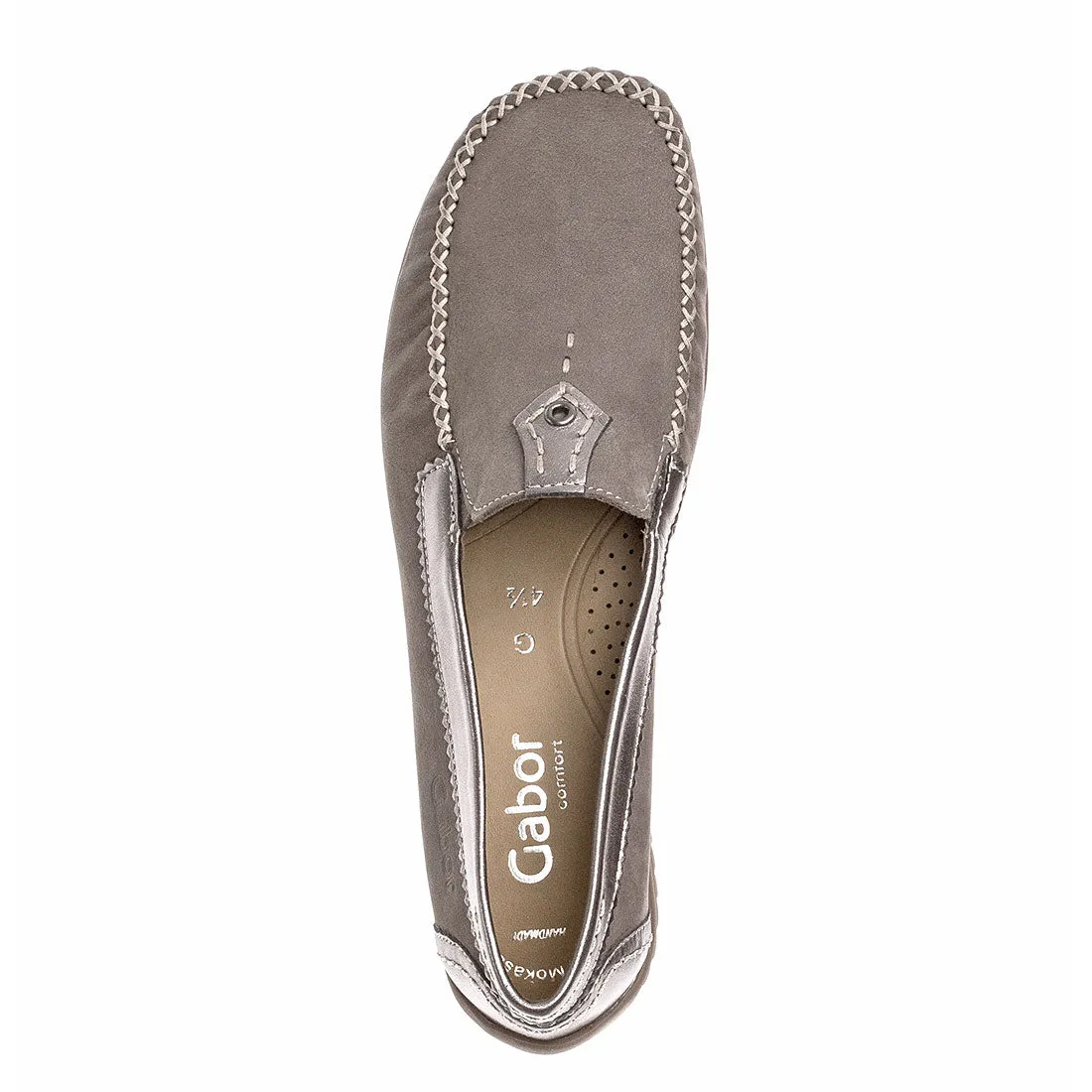 GABOR Mørk sand nubuck loafer
