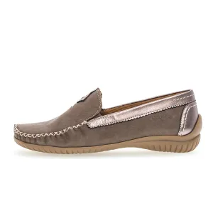 GABOR Mørk sand nubuck loafer