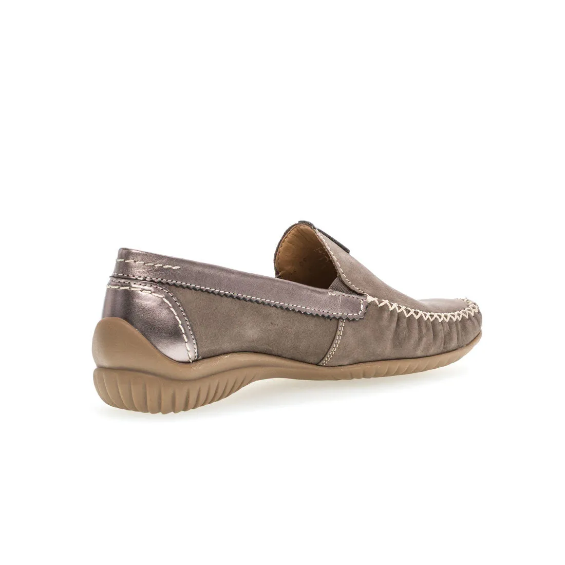 GABOR Mørk sand nubuck loafer