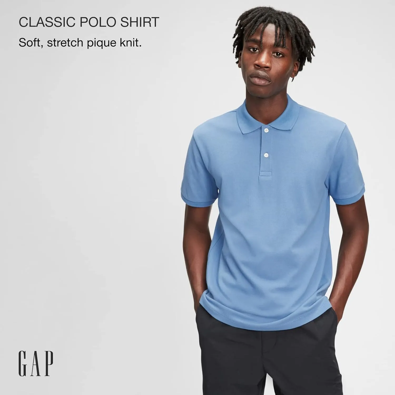 GAP Men's Stretch Pique Polo Shirt