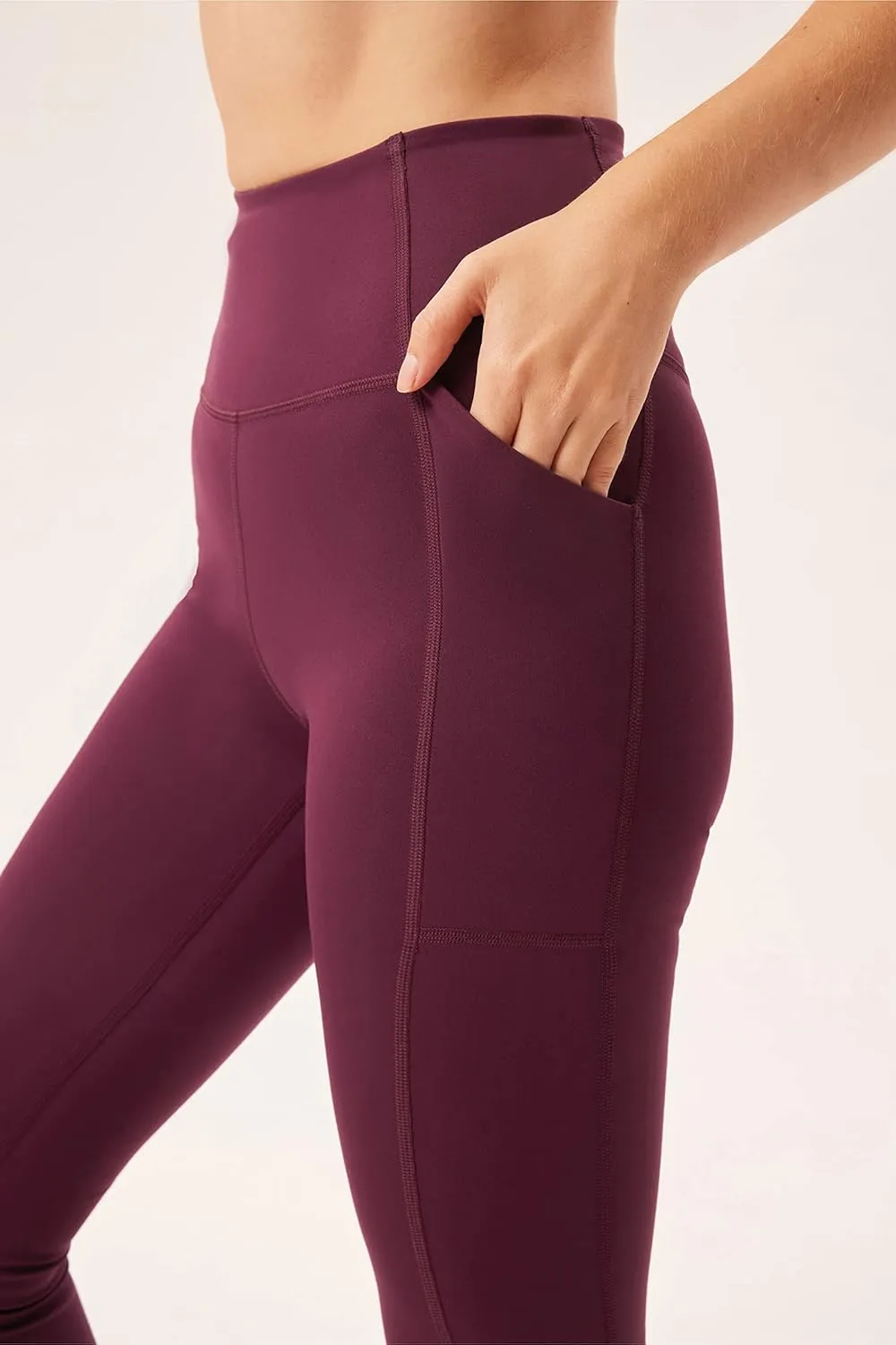Girlfriend Collective Compression Pocket Leggings for Women, High Rise Waist Pants for Yoga Workout Plus Size 28.5" Inseam