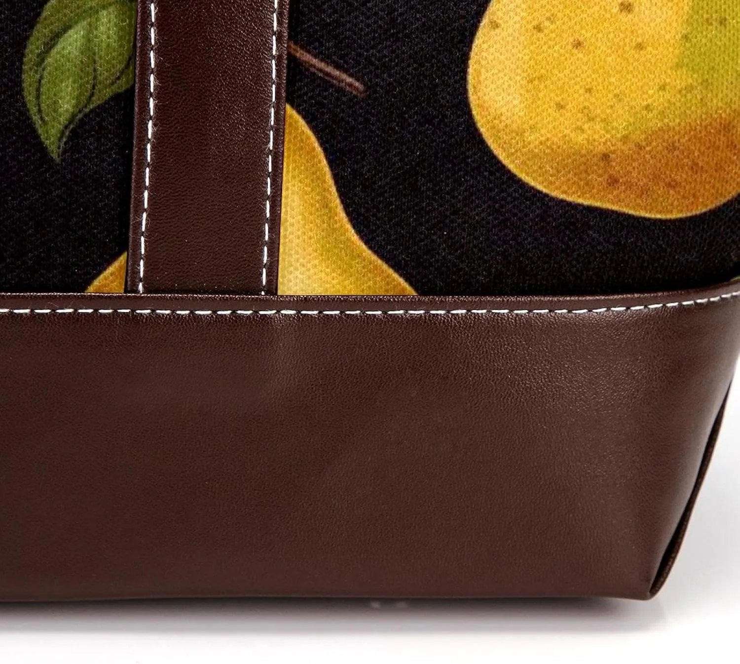 Green Leaves and Yellow Pears-1959 Shoulder Purses for Women Large Soft Washed Leather Purses and Durable Handbags