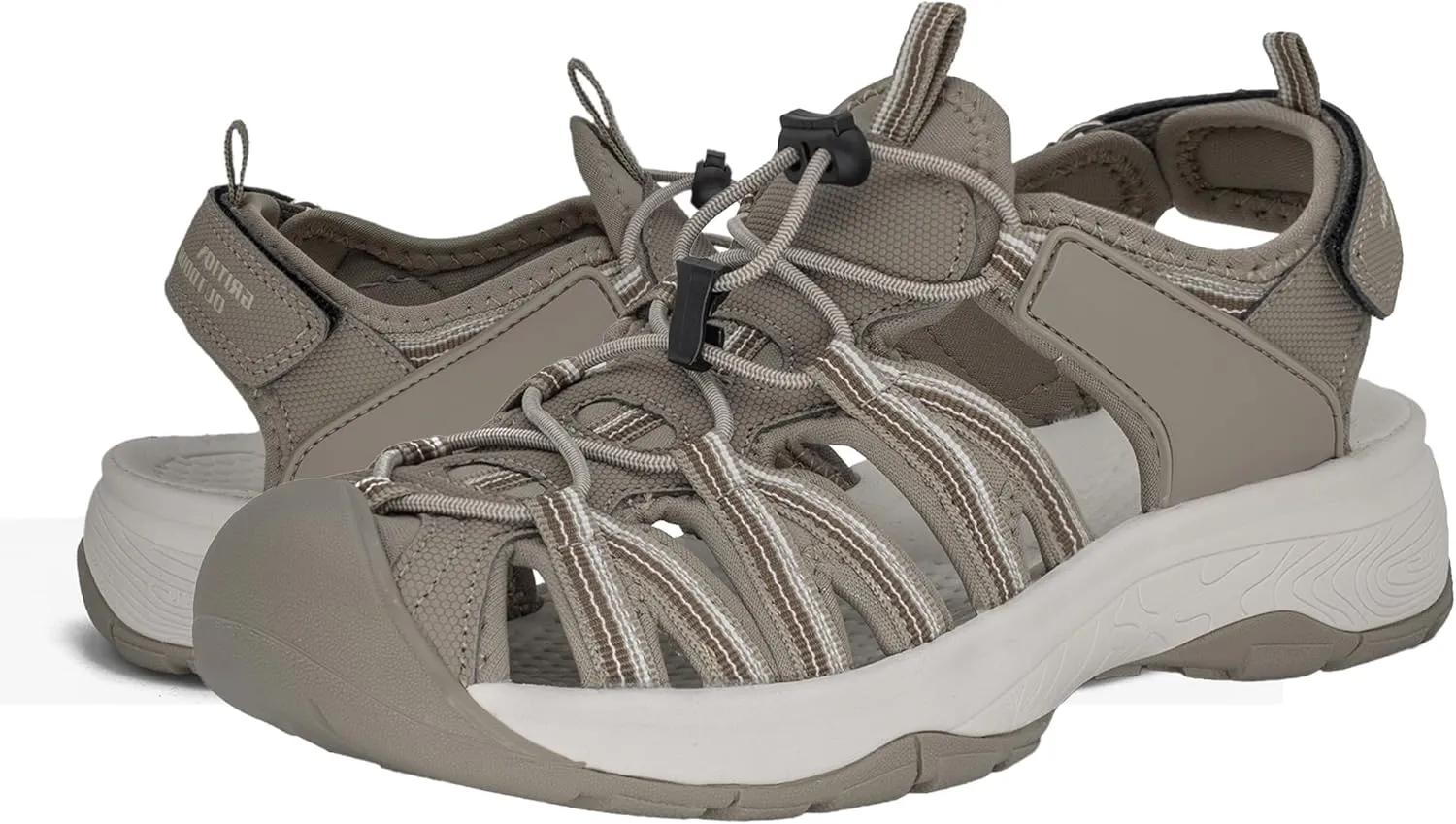 GRITION Hiking Sandals Women Closed Toe, Waterproof Lightweight Adjustable Hiking Athletic Sandals, Breathable For Beach Summer Adventure Comfortable Outdoor Sport
