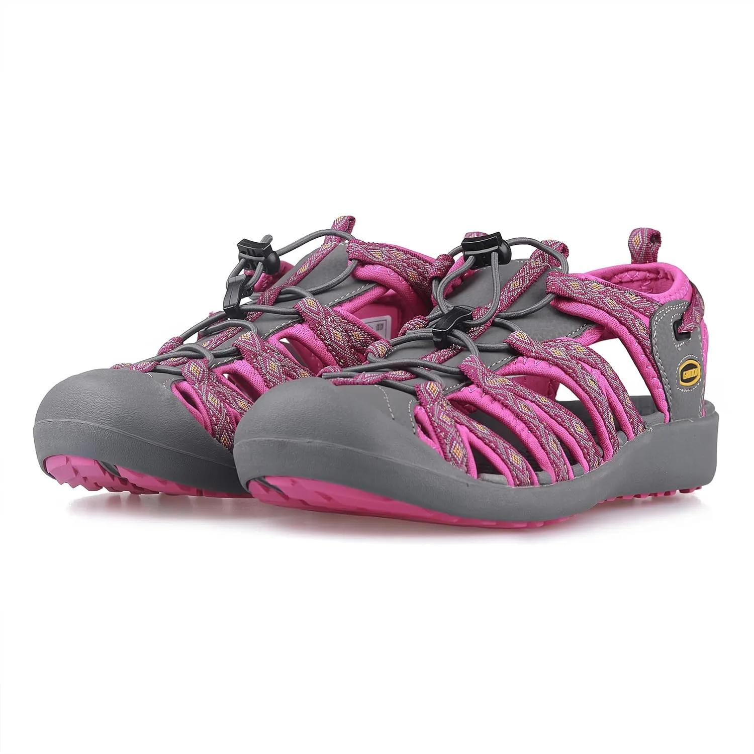 GRITION Hiking Sandals Women Closed Toe, Waterproof Lightweight Adjustable Hiking Athletic Sandals, Breathable For Beach Summer Adventure Comfortable Outdoor Sport