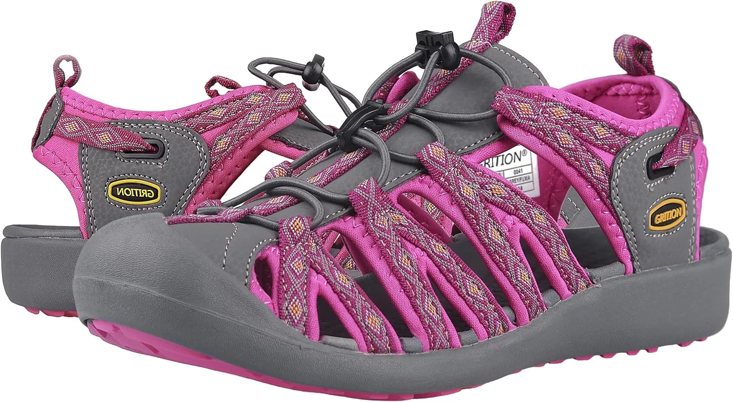 GRITION Hiking Sandals Women Closed Toe, Waterproof Lightweight Adjustable Hiking Athletic Sandals, Breathable For Beach Summer Adventure Comfortable Outdoor Sport
