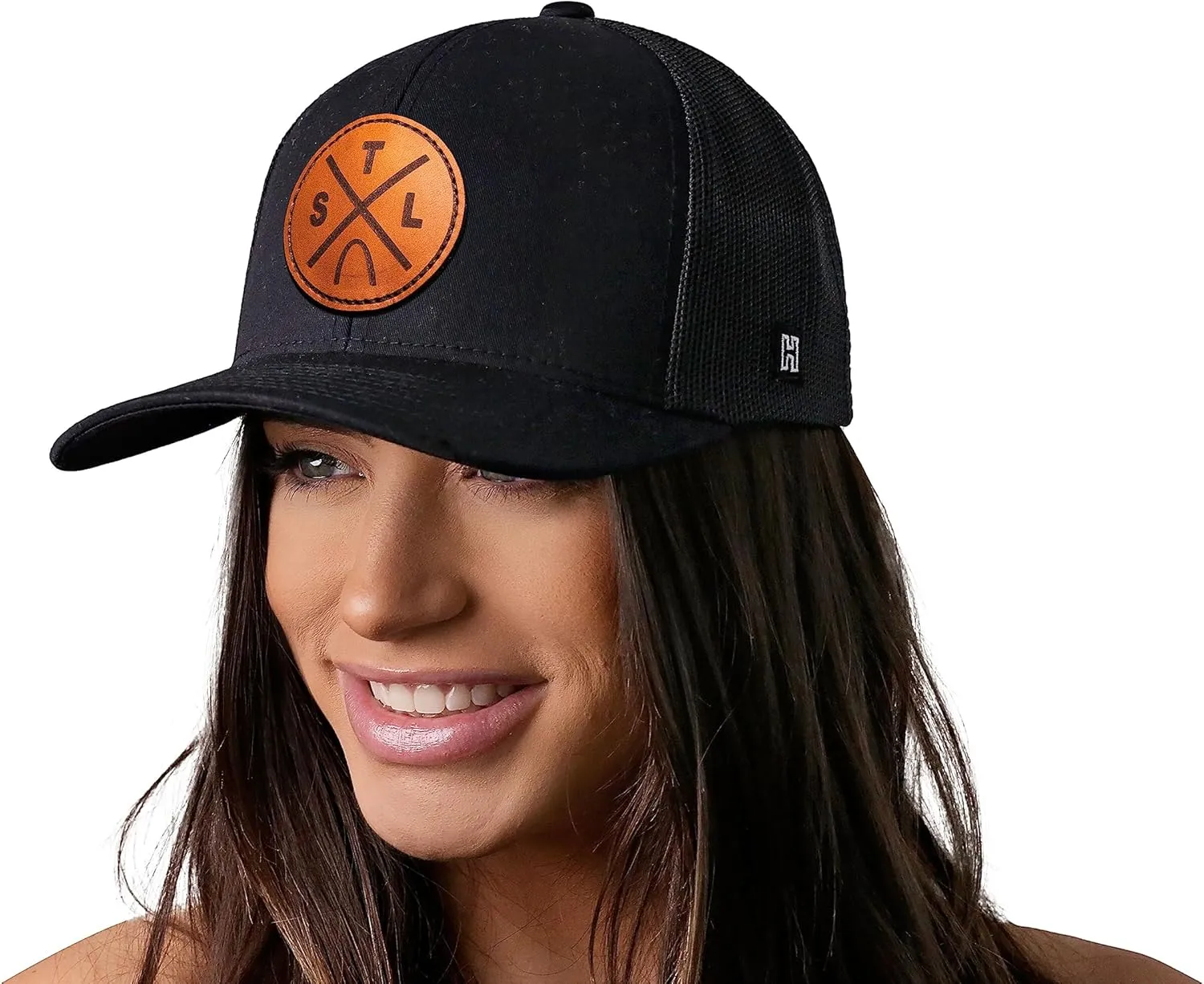 HAKA State City Trucker Hat for Men & Women, Adjustable Baseball Hat, Mesh Snapback, Sturdy Outdoor Black Golf Hat