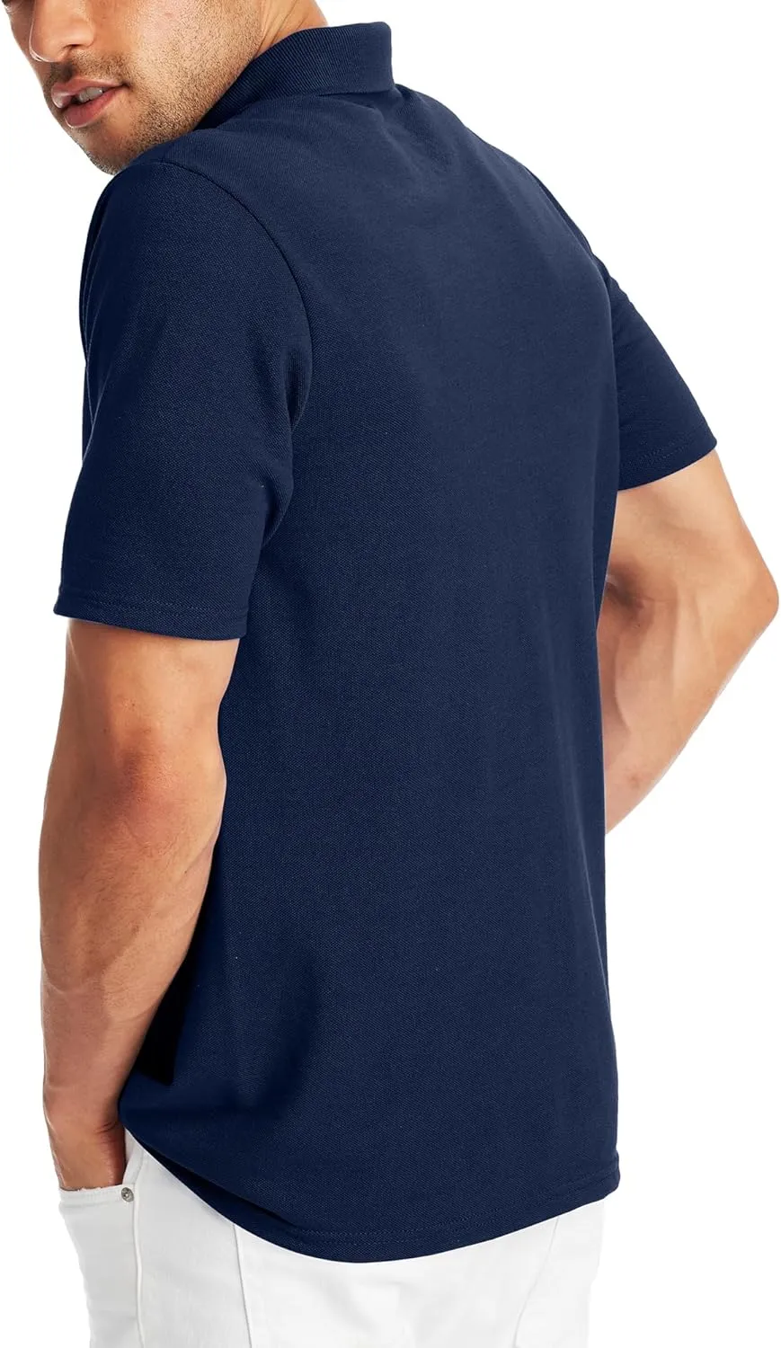 Hanes Men’s X-Temp Short Sleeve Polo Shirt, Midweight Men's Shirt
