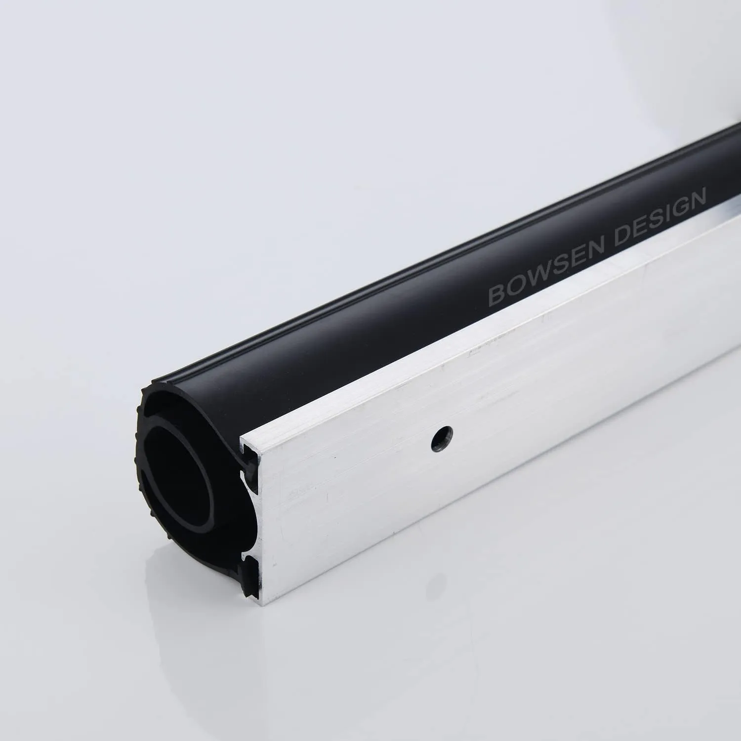 Heavy-Duty U O Ring Universal Garage Door Bottom Seals Weatherstrip Weather Stripping Rubber with Aluminum Track Retainer Kit, Black (10FT, 1-5/8" Width)