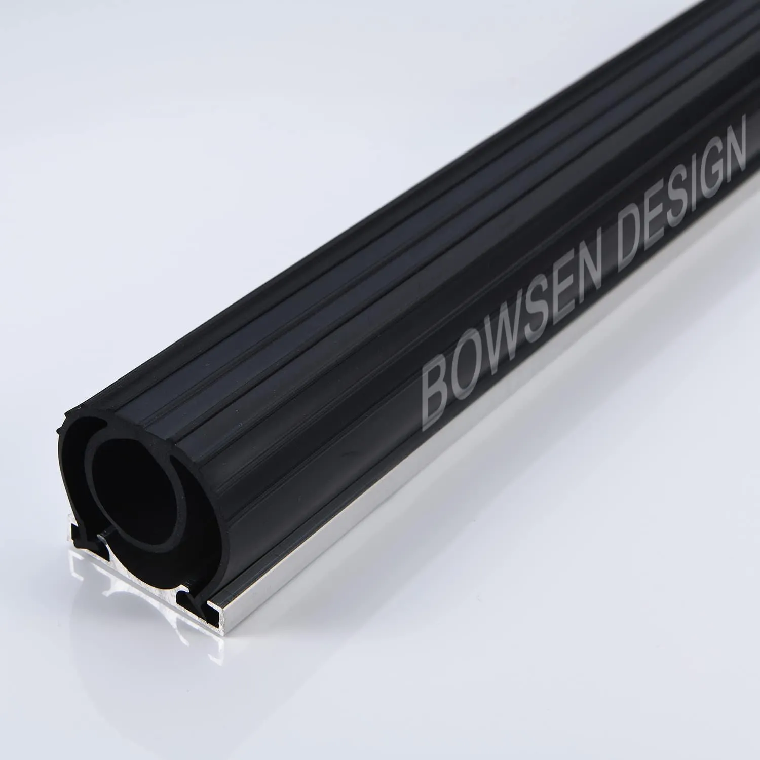 Heavy-Duty U O Ring Universal Garage Door Bottom Seals Weatherstrip Weather Stripping Rubber with Aluminum Track Retainer Kit, Black (10FT, 1-5/8" Width)