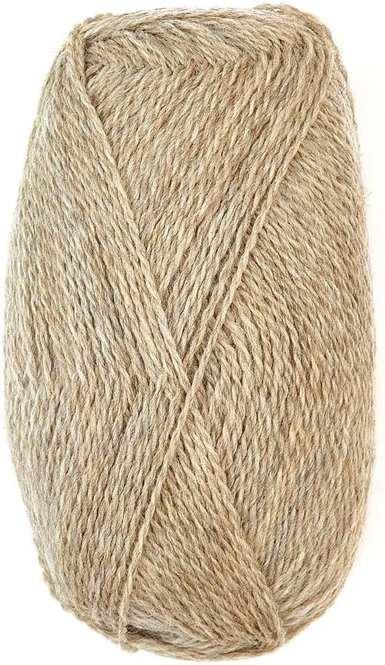 Highland Haven - 100% Highland Wool Yarn Set of 3 Skeins (150 Grams) Fingering Weight - Sourced Directly from Peru - Heavenly Soft and Perfect for Knitting and Crocheting (Fingering, Heather Oatmeal)