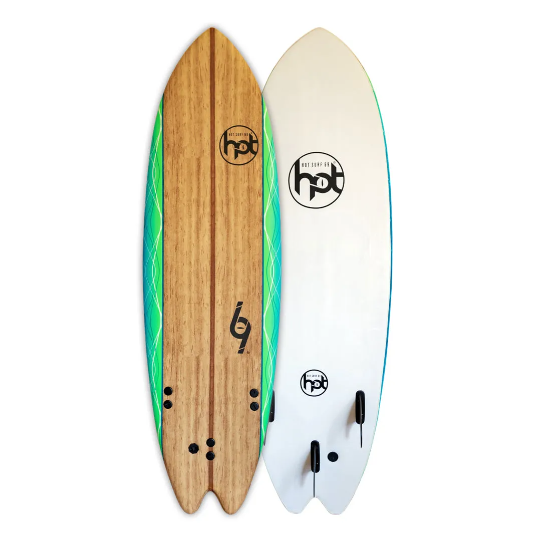 Hot 69 Soft Top 6.0ft Fish Surfboard