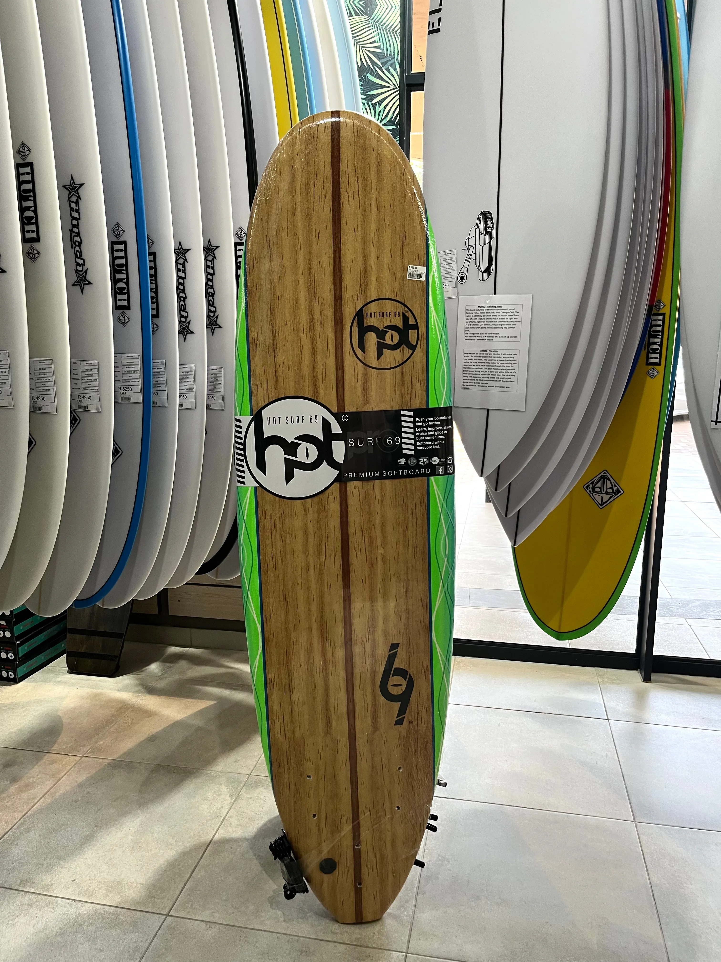 Hot 69 Soft Top 6.0ft Surfboard