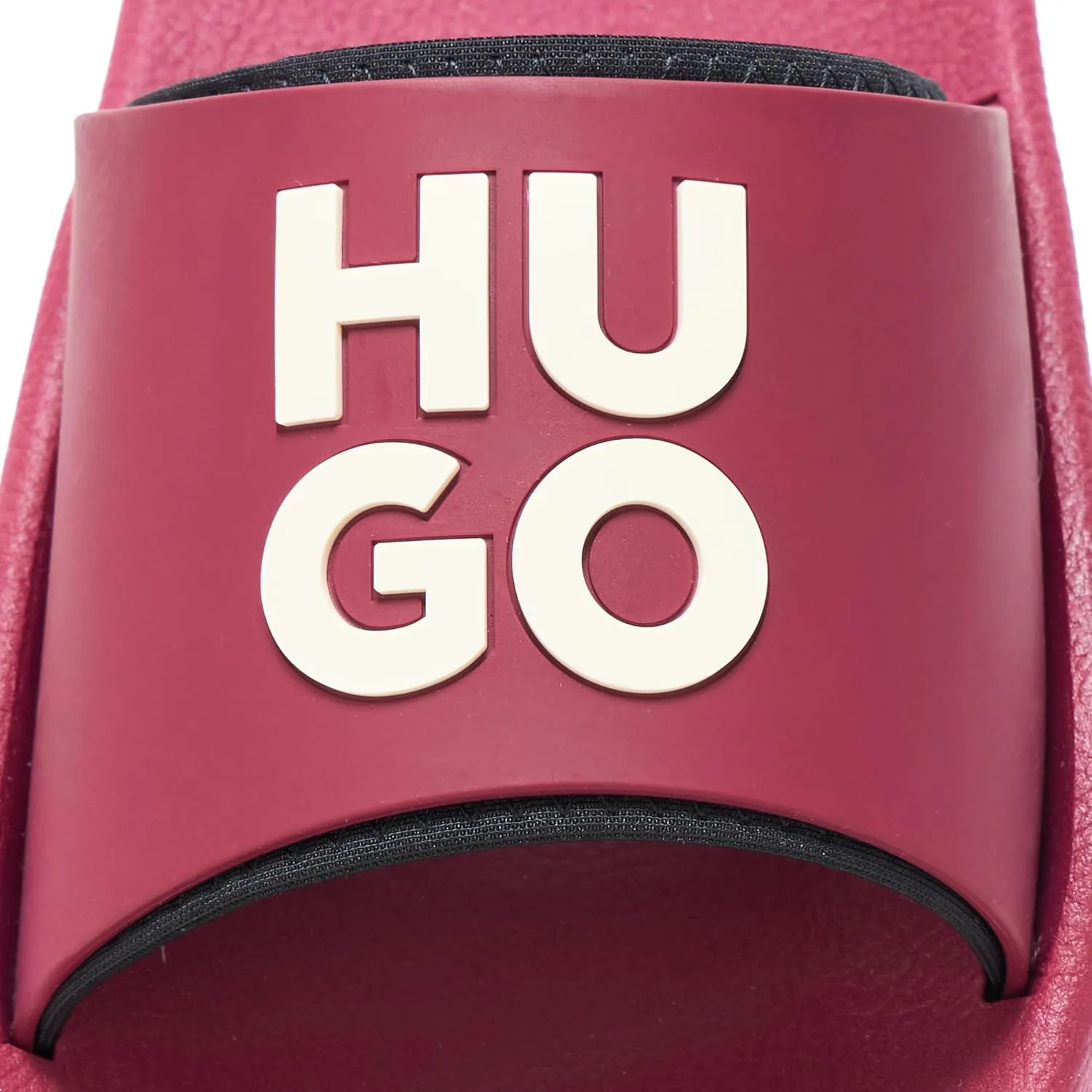 HUGO men's Stacked Logo Slide Sandal