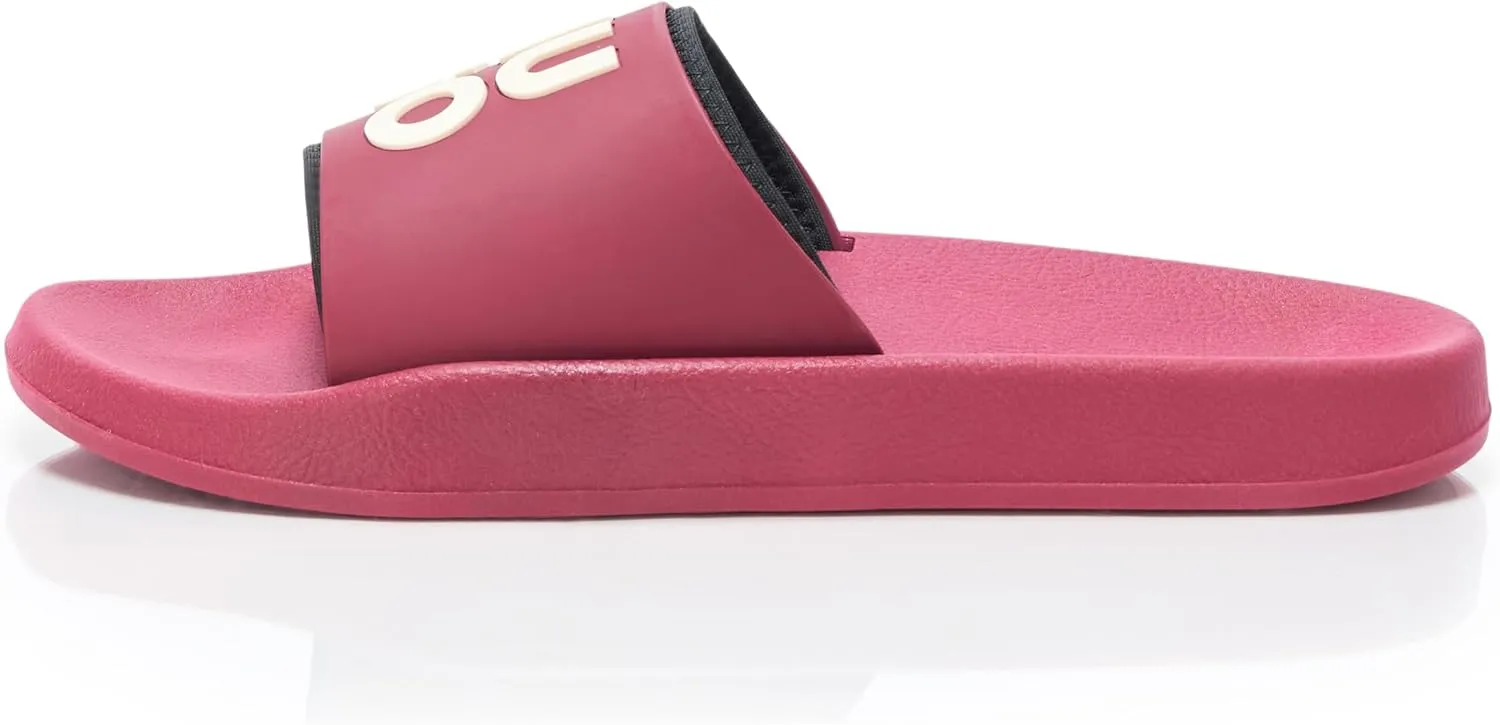 HUGO men's Stacked Logo Slide Sandal