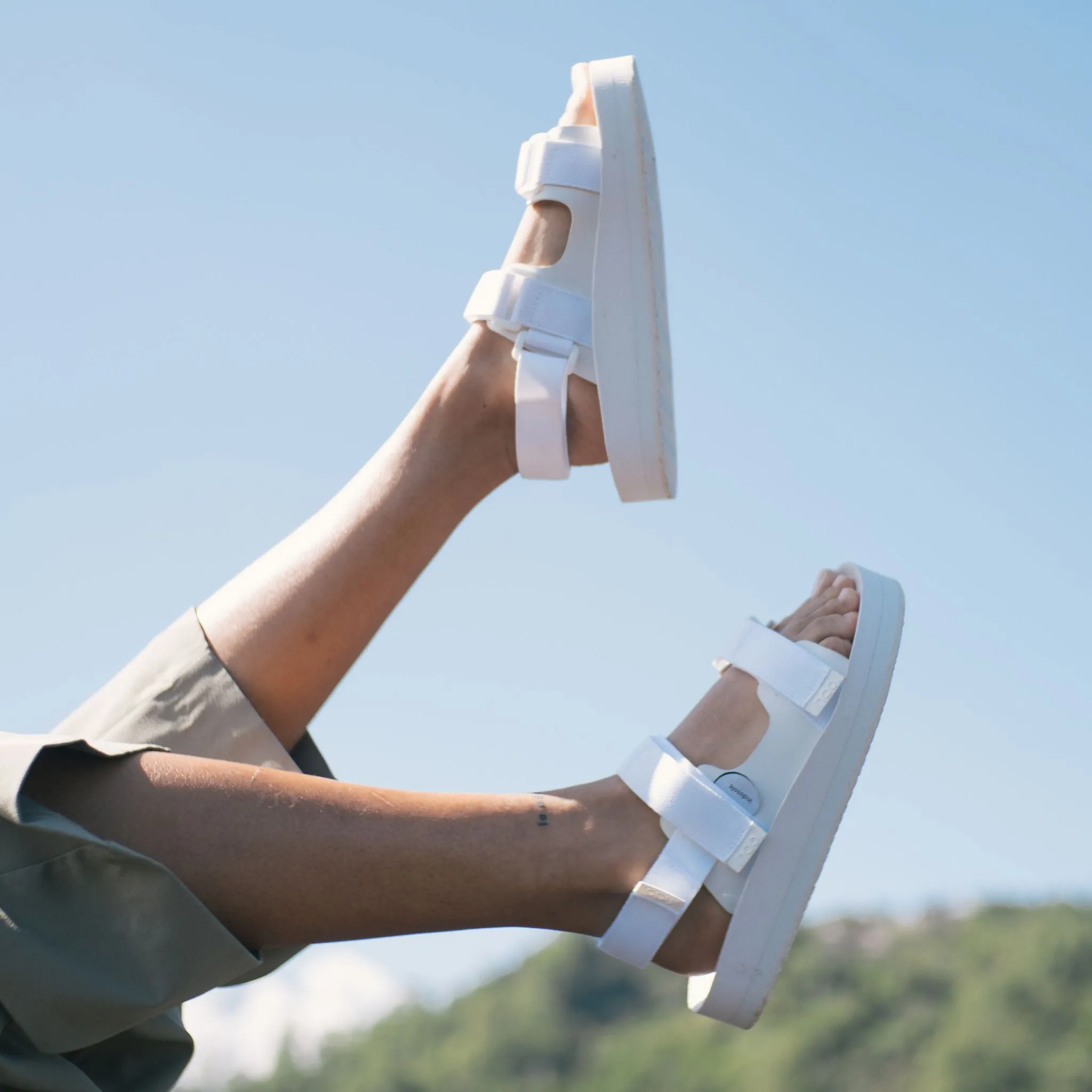 Indosole x Hijack Women’s Recycled Adventure Sandal - Sea Salt