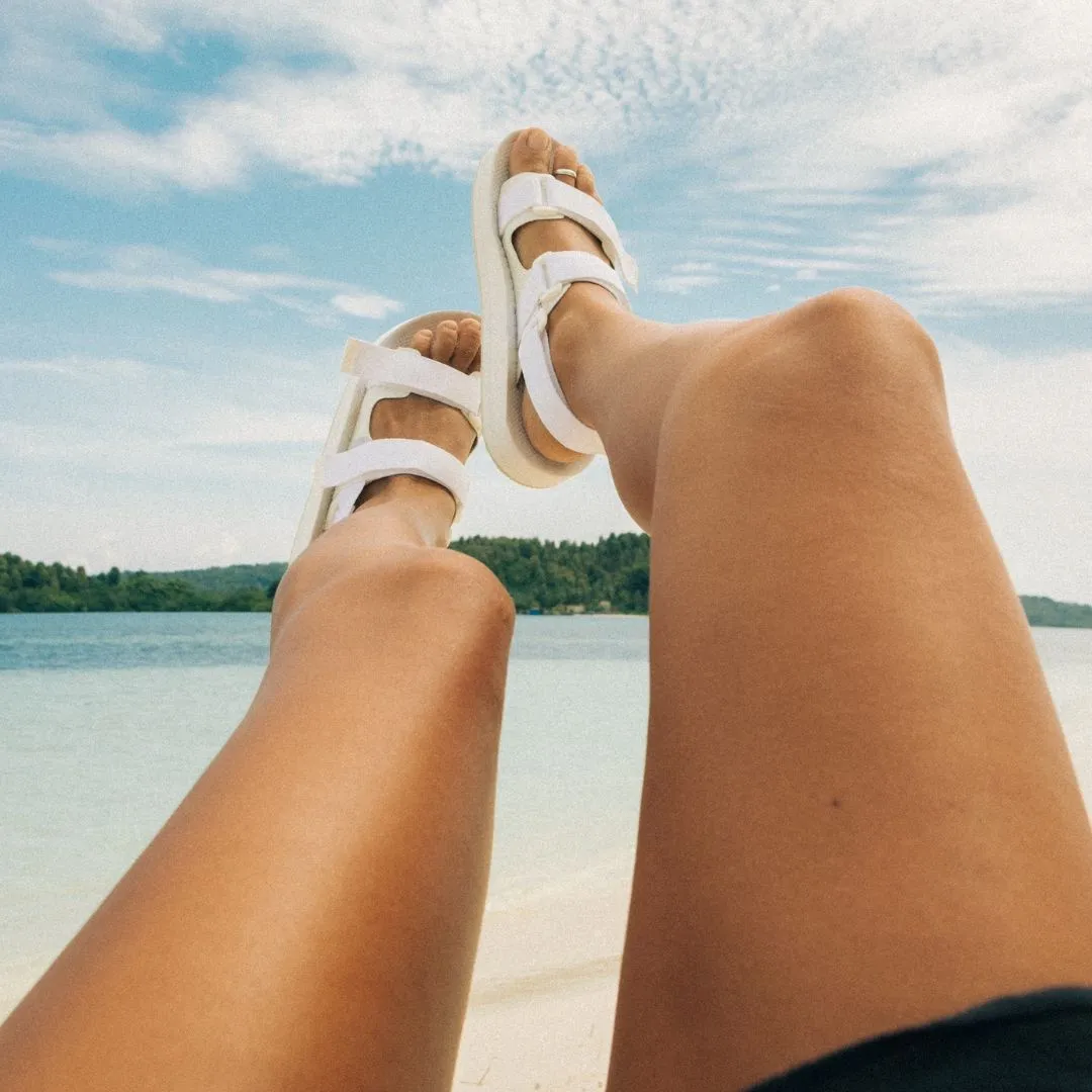 Indosole x Hijack Women’s Recycled Adventure Sandal - Sea Salt