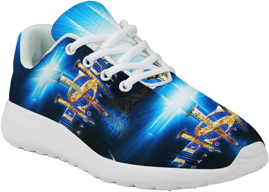 Jesus Saved My Life Shoes for Women Men Trail Running Casual Fashion Sneakers Slip-on Tennis Shoes