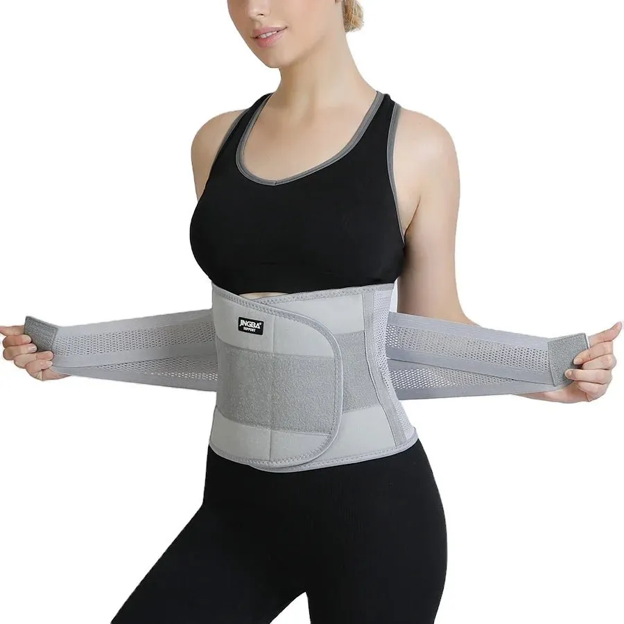 JINGBA Adjustable Waist Trimmer Belt with Dual Straps for Men and Women - Comfortable Support
