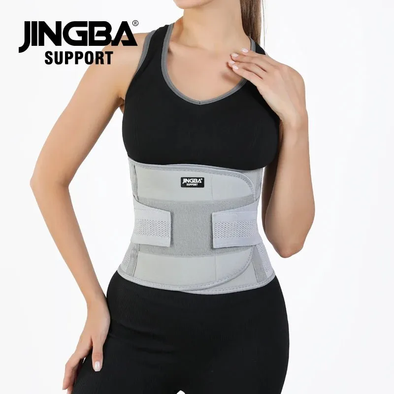 JINGBA Adjustable Waist Trimmer Belt with Dual Straps for Men and Women - Comfortable Support