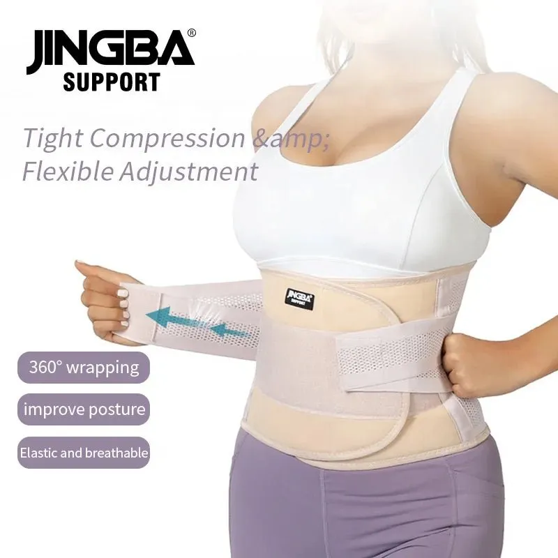 JINGBA Adjustable Waist Trimmer Belt with Dual Straps for Men and Women - Comfortable Support