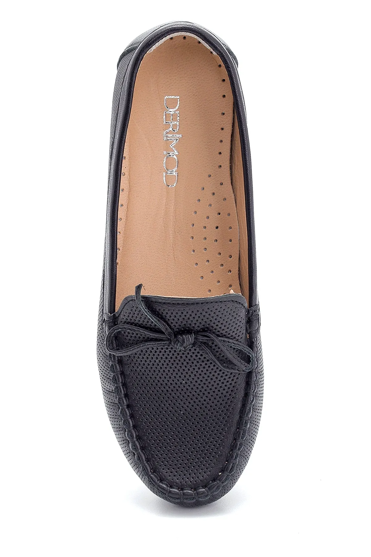 Kadın Deri Fiyonk Detaylı Loafer