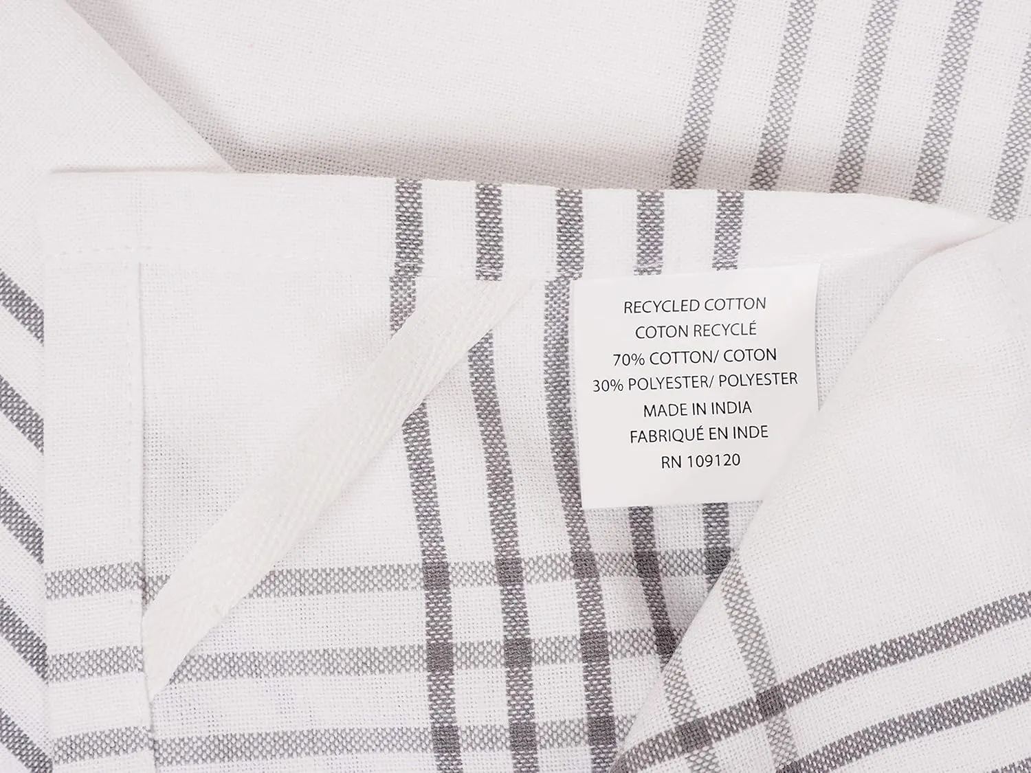 KAF Home Soho Kitchen Dish Towel Set of 10 | 18 x 28 Inch Tea Towels | Soft and Absorbent Mixed Set of Flat Towels (Gray)