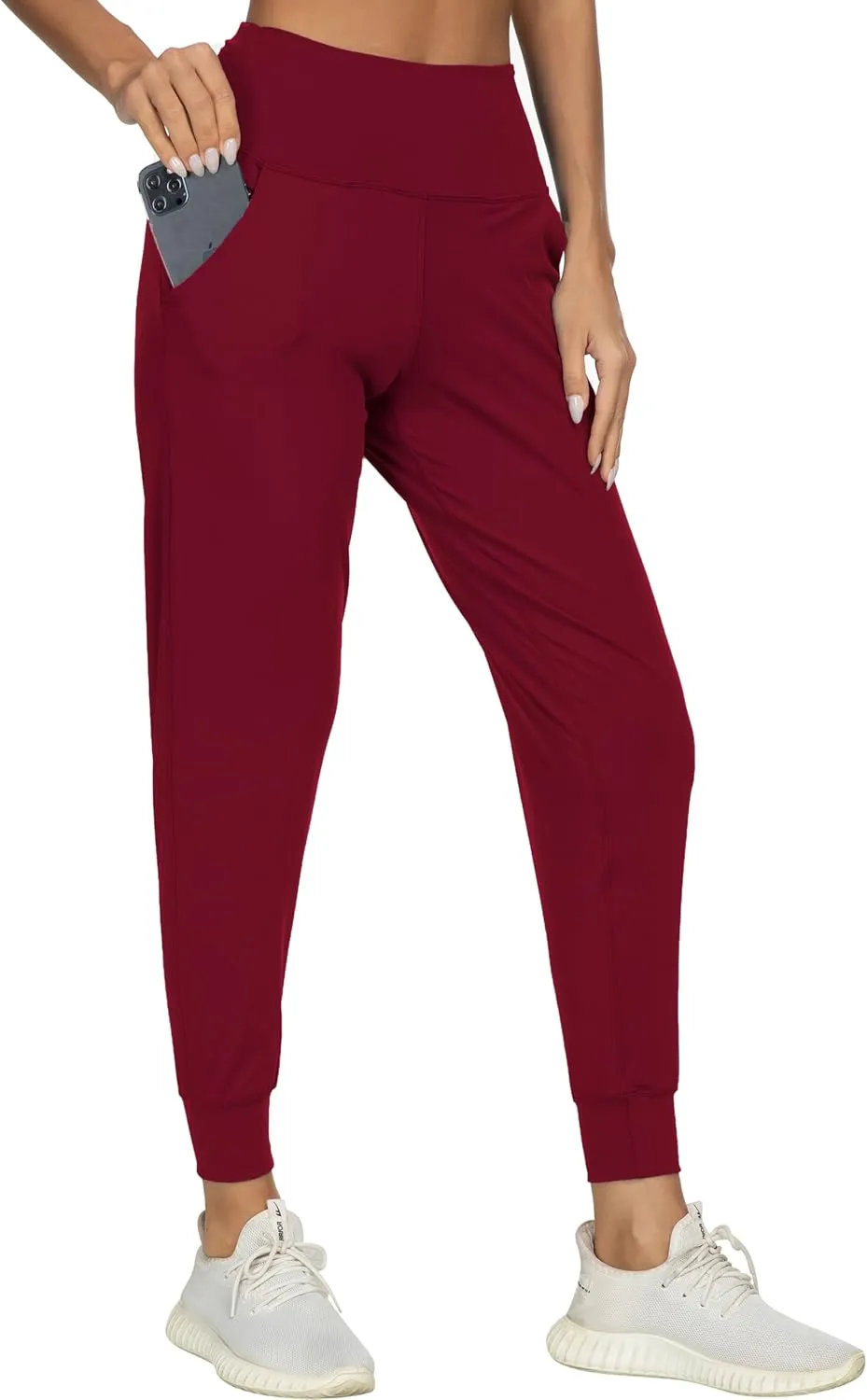 Kcutteyg Womens Joggers with Pockets, Lightweight Quick Dry Athletic Workout Soft Pants for Gym, Yoga, Running