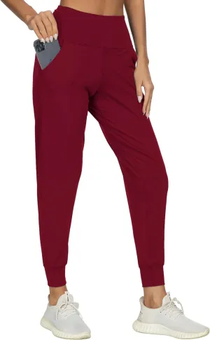 Kcutteyg Womens Joggers with Pockets, Lightweight Quick Dry Athletic Workout Soft Pants for Gym, Yoga, Running