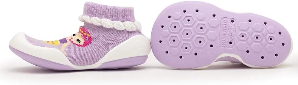 Komuello Baby & Toddler Shoe, Pull Up, First Walker, Flat, Non Slip, Soft Cotton, Premium Sock Shoes - Summer