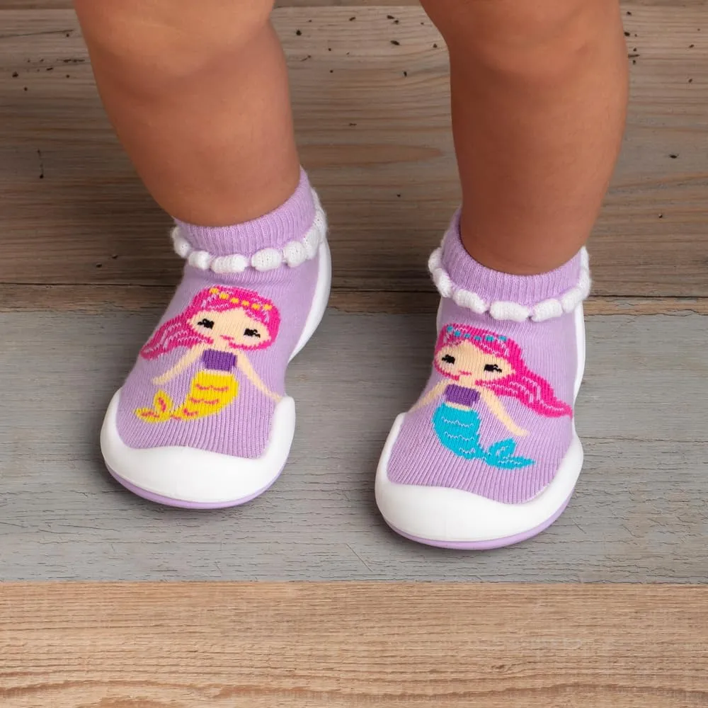 Komuello Baby & Toddler Shoe, Pull Up, First Walker, Flat, Non Slip, Soft Cotton, Premium Sock Shoes - Summer