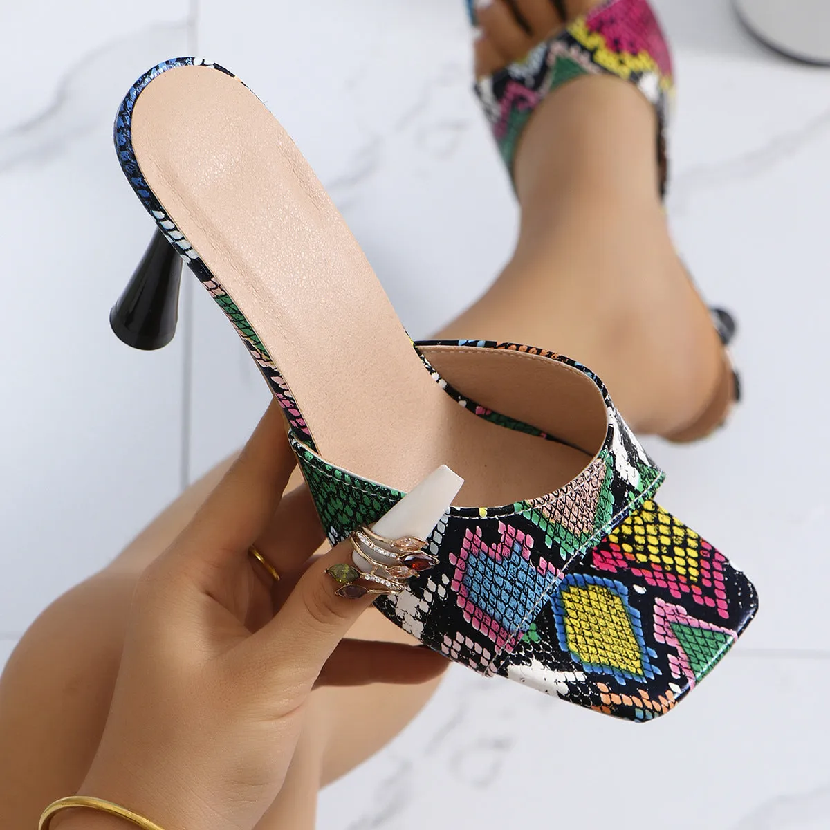 Leopard Sandal