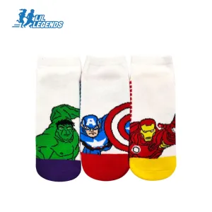 Lil Legends Disney & Marvel Sneaker Socks (3-Pair Pack)