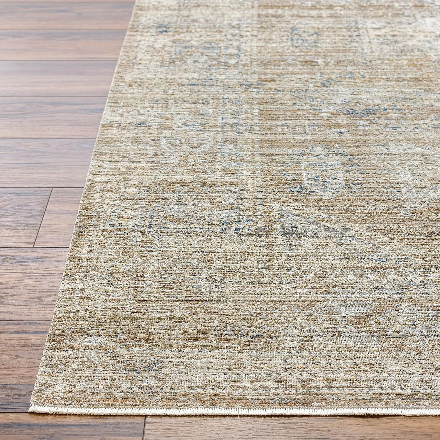 Livabliss x Becki Owens Margaret Traditional Washable Outdoor Area Rug, 5'3" x 7'10", Taupe/Brown