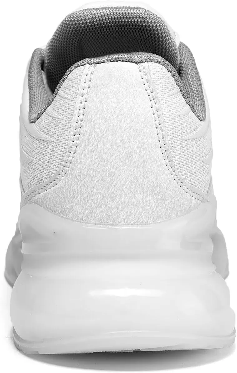 Mens Air Cushion Running Shoes Walking Blade Fashion Sneakers Lace Up Casual Comfortable Soft Sole Work Tennis Sport Athletic Trainers