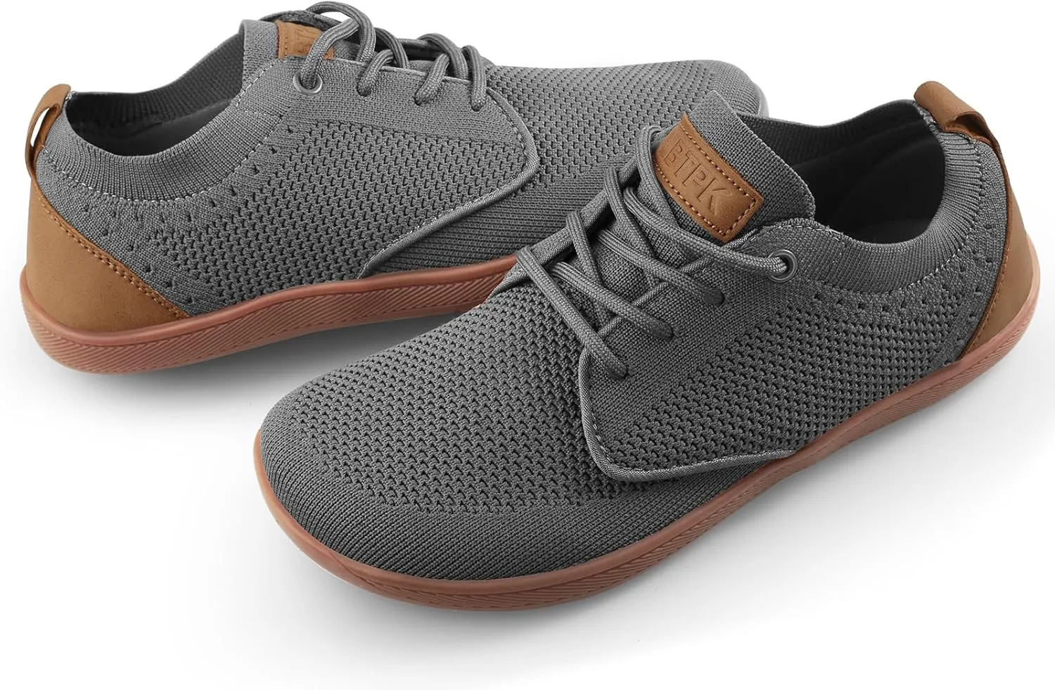 Men's Barefoot Shoes Minimalist Slip on Cross-Trainer Shoes Wide Toe Walking Shoes Zero Drop Sole Trail Running Sneakers Gym Workout Casual
