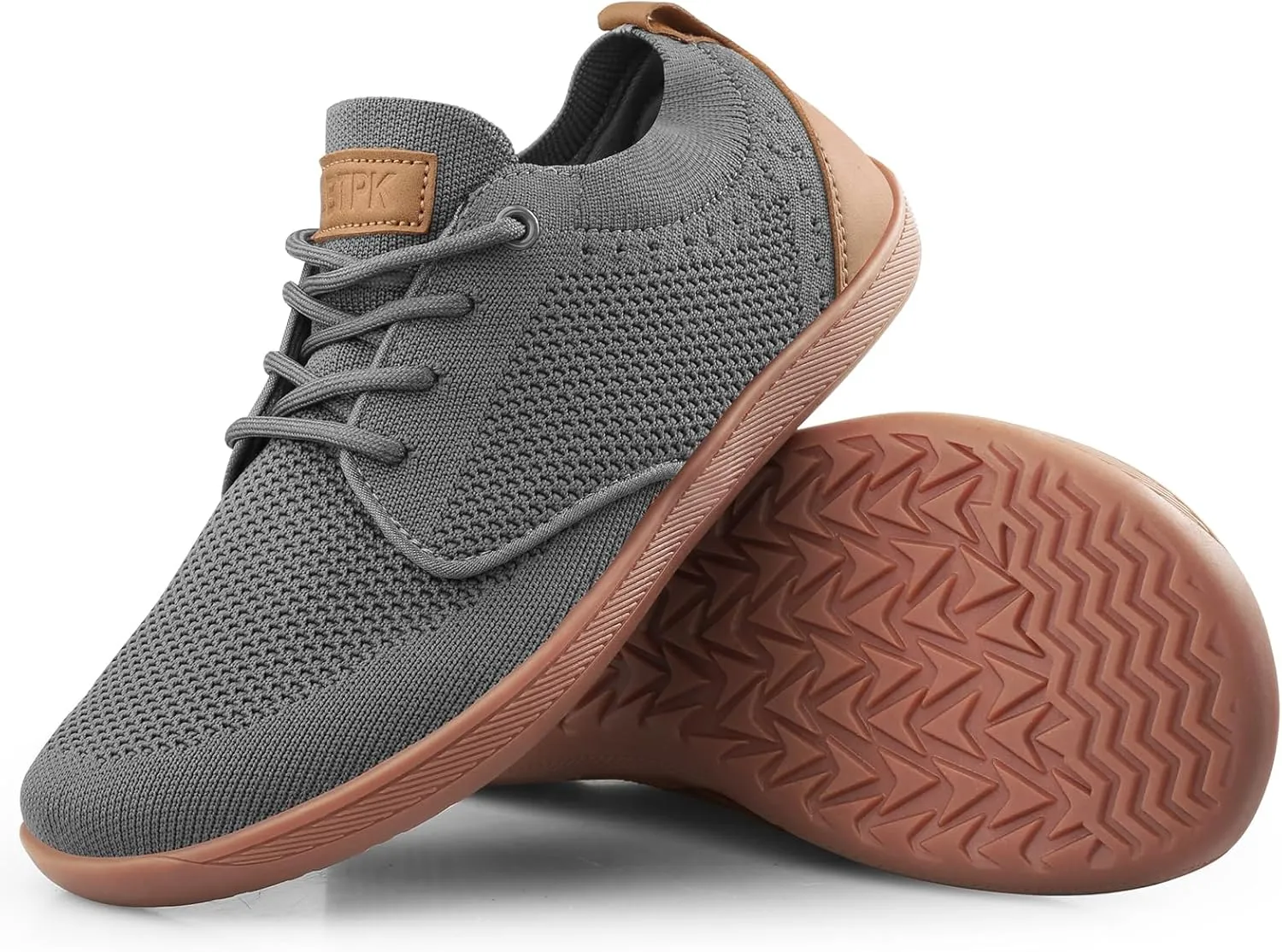 Men's Barefoot Shoes Minimalist Slip on Cross-Trainer Shoes Wide Toe Walking Shoes Zero Drop Sole Trail Running Sneakers Gym Workout Casual