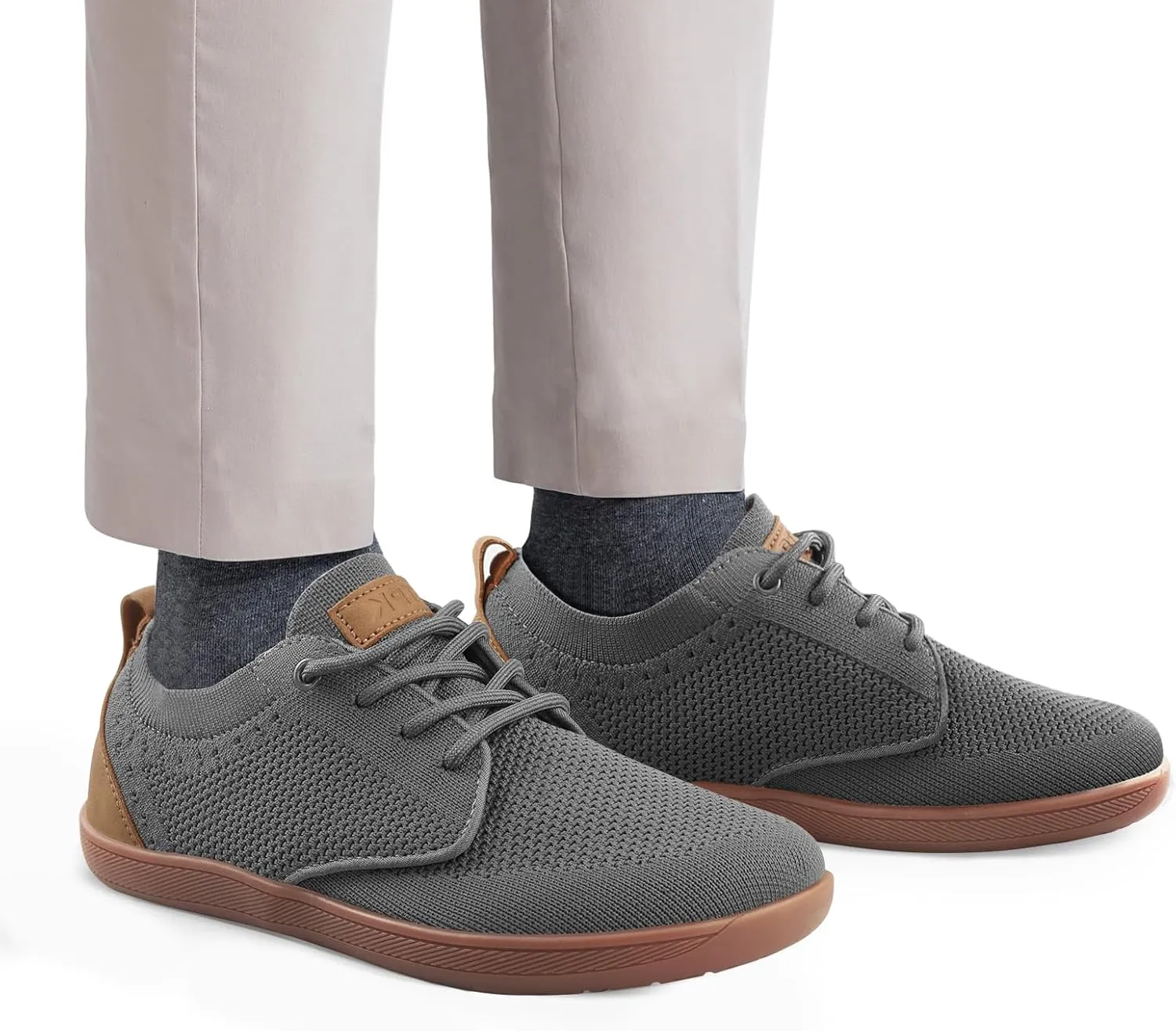 Men's Barefoot Shoes Minimalist Slip on Cross-Trainer Shoes Wide Toe Walking Shoes Zero Drop Sole Trail Running Sneakers Gym Workout Casual
